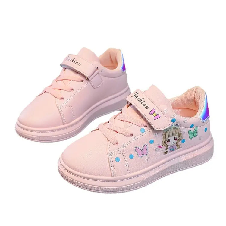 Kids Girls Sneakers Flat Casual Soft Sole Breathable Sports Shoes