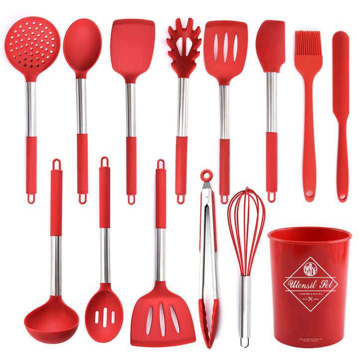 Silicone Mini Cookware Set with Metal Kitchen
