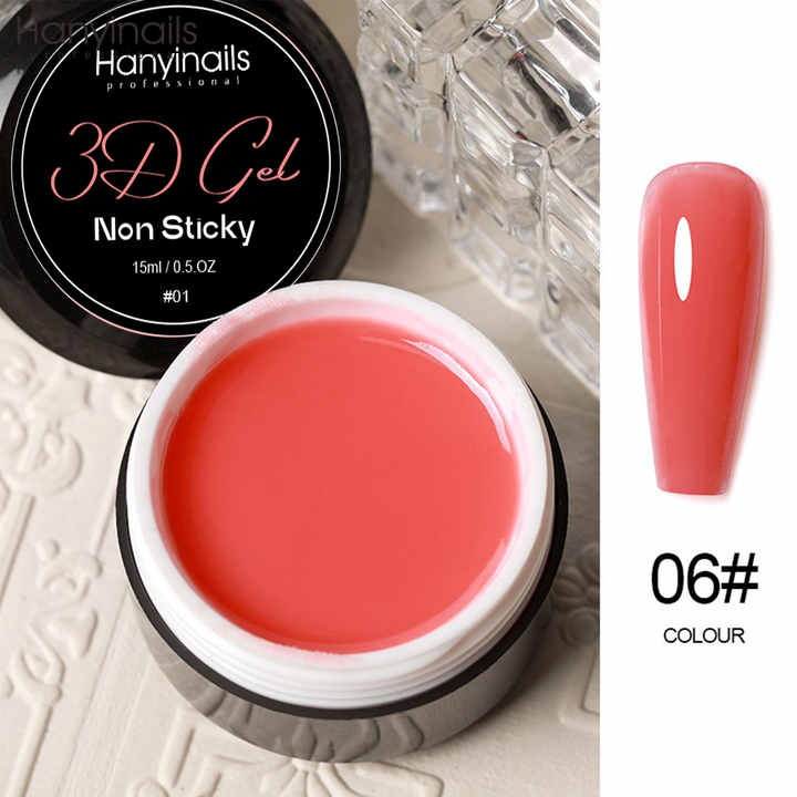 أظافر جل ثلاثية الأبعاد قابلة للتخصيص 3D Gel Nail Extensions Non-Stick UV Gel
