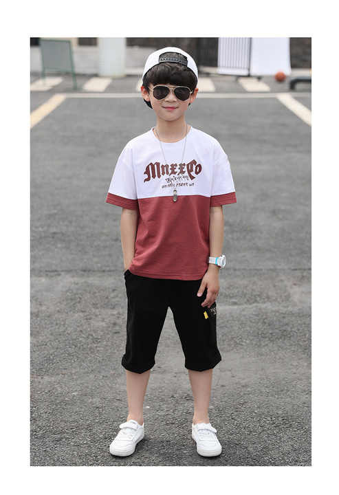 Boys' shorts, two-piece summer outfit