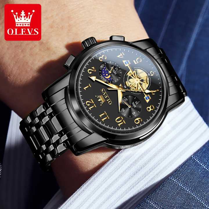 Olevs 2900 OEM Stainless Steel Hollow Watch.