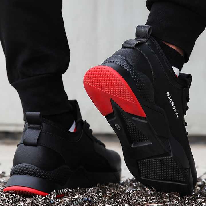 Modern black men's shoes