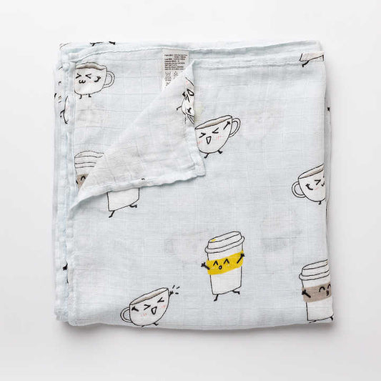 Muslintree Wholesale Cute Printed Baby Swaddle Bamboo. بطانية أطفال مطبوعة لطيفة من Muslintree للبيع بالجملة
