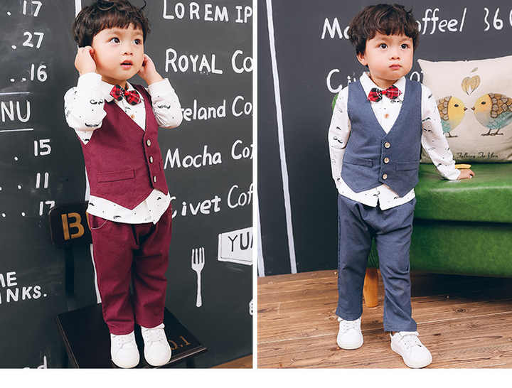 Big Sale on Kids Casual Suits, 3 Piece Jacket Set