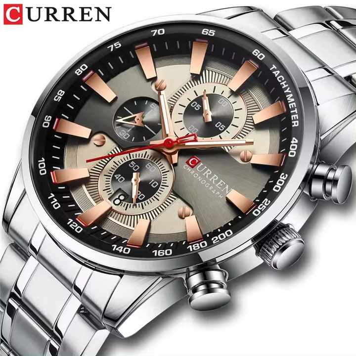 CURREN 8351 Men's 6-Handle Japan Quartz Watch