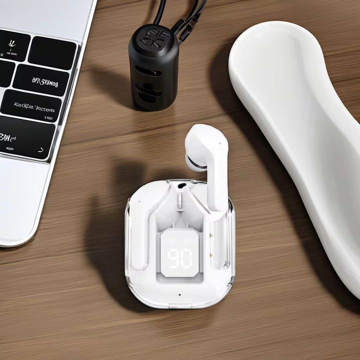 TWS Wireless Earphones with Digital Screen and Sound.