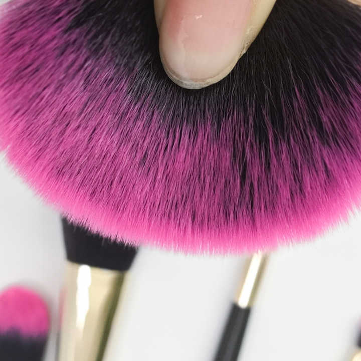 Makeup Brush Set مجموعة فرش مكياج نباتية، فرشاة أساس تجميلية