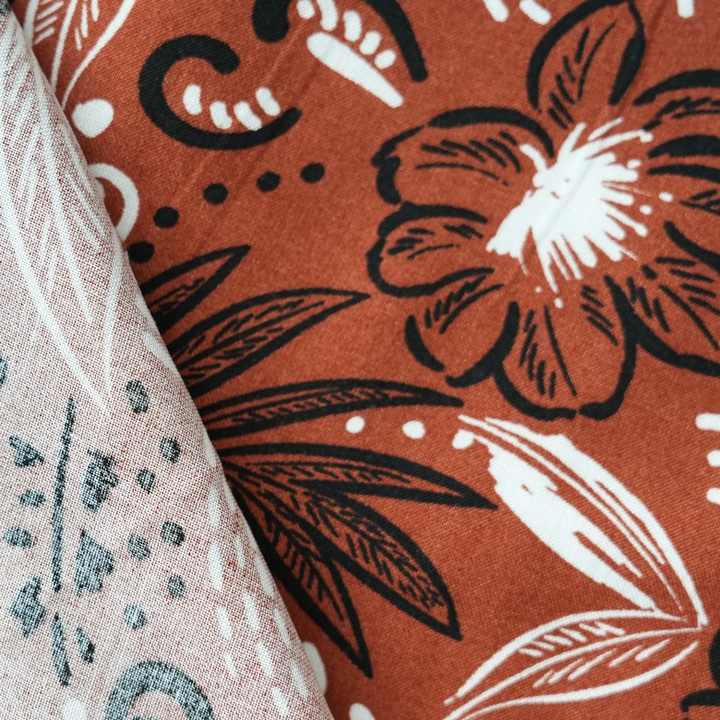 Factory Direct Sale Rayon Red Cotton Silk Fabric