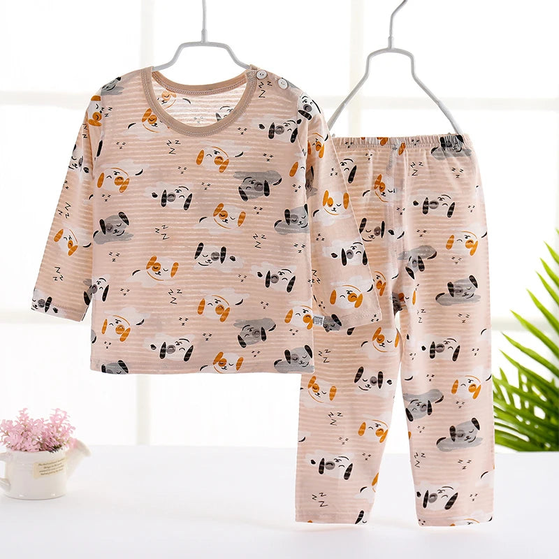 Boys' long-sleeved pajamas