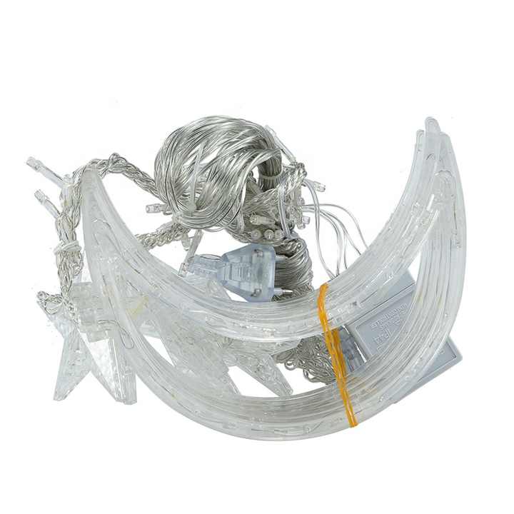 Ramadan and Eid Mubarak Decorations in the Shape of a Moon and a Star