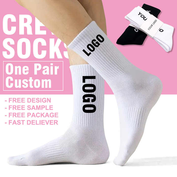 CUSTOM Unisex Embroidered Sports Socks