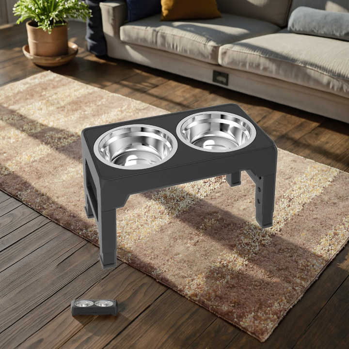 Toya Smart Round Wooden Bowls for Cats and Dogs. - Bowls and Feeders