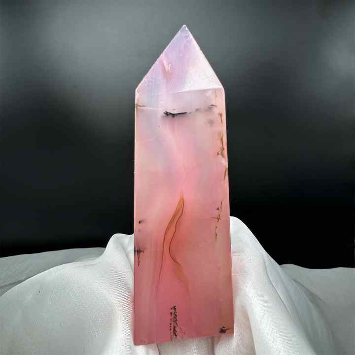 Wholesale Hot Sale Pink Silk Agate