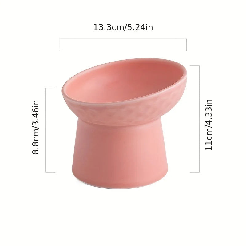 Ergonomic ceramic design with neck support angle - Bowls and feeders