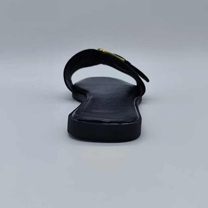 Women's flat square toe sandal