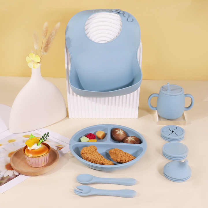 Baby Feeding Plate Set - Bpa Free Silicone Baby