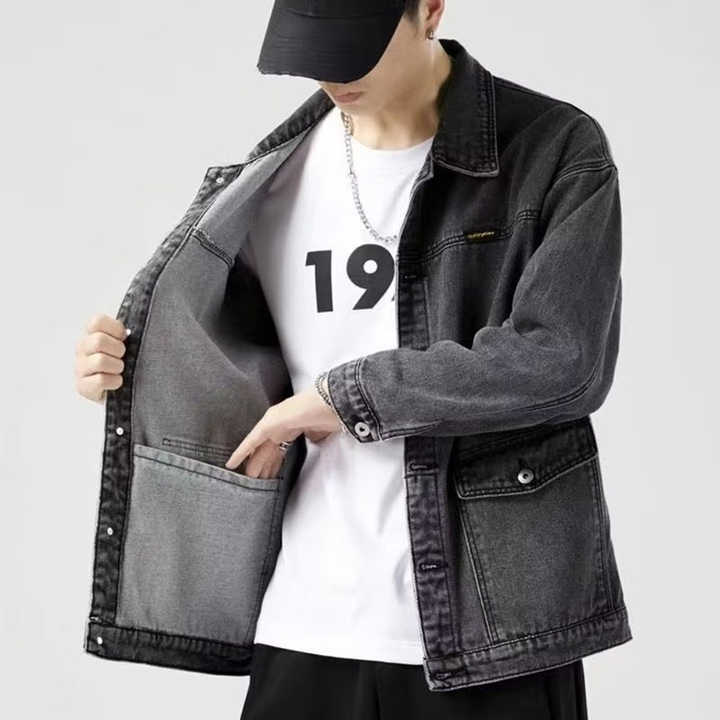 Men's Autumn Denim T-Shirt