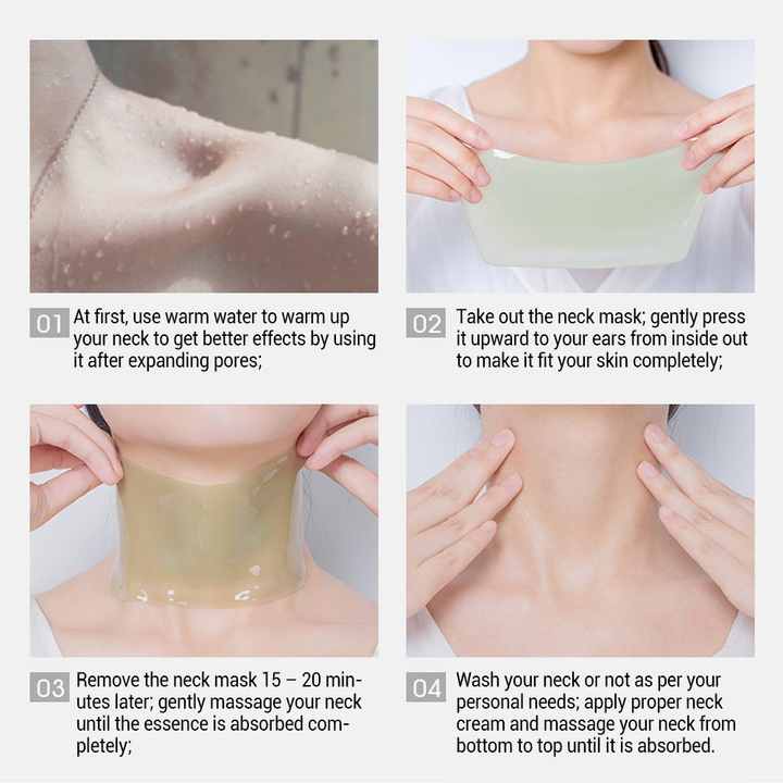 Neck moisturizing mask