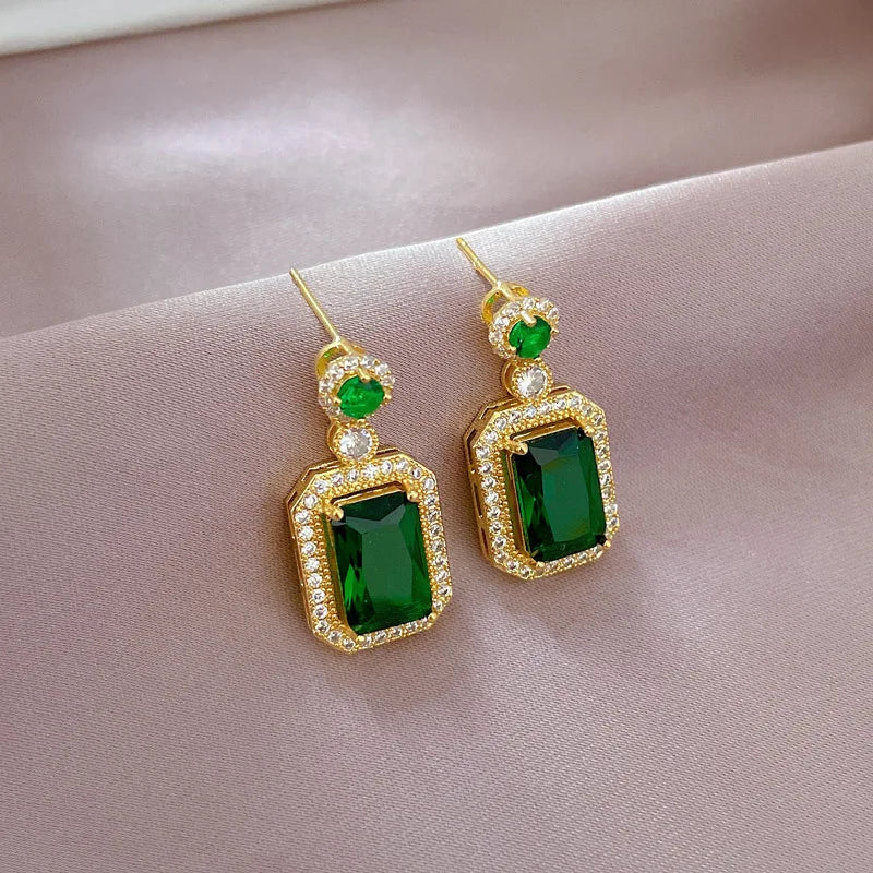 Plated necklace and earrings