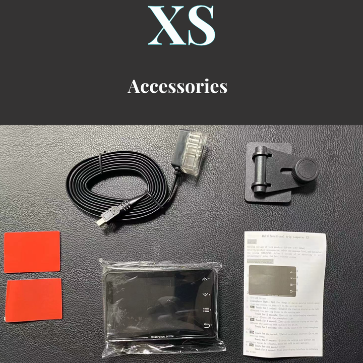 مقياس XS OBD2 + GPS عرض الرأس لأعلى hud . XS OBD2 + GPS Head Up Display HUD Turbocharger Oil