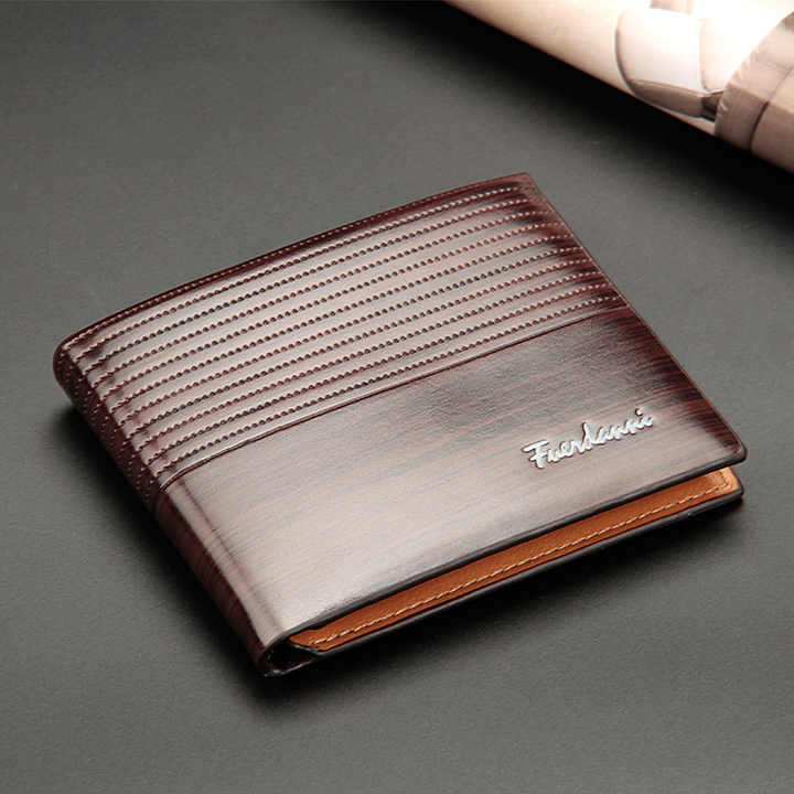 PU Leather Wallet Men Smart Card Holder Men 2021