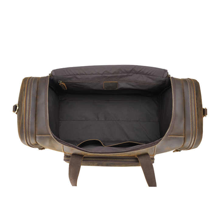 حقائب سفر مخصصة كبيرة السعة من الجلد الطبيعي