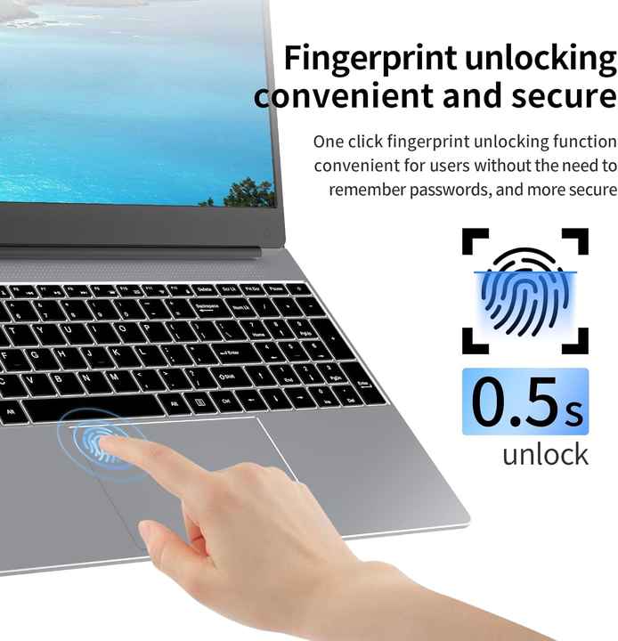 كمبيوتر محمول جديد بشاشة - كمبيوتر