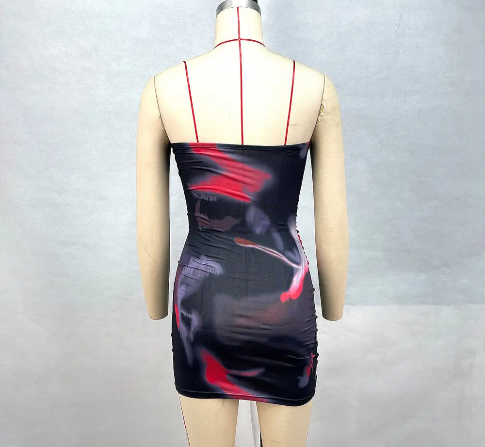 Sexy strapless short dress