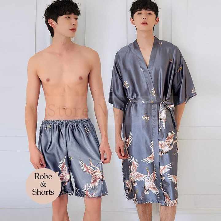 ملابس نوم كيمونو مطبوعة من ساموي . Samui Start Men's Printed Kimono