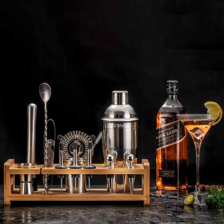 Wuyi Camol Factory Direct Silver Cocktail Shaker Set