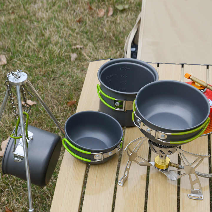 Portable Camping and Hiking Cooking Set
