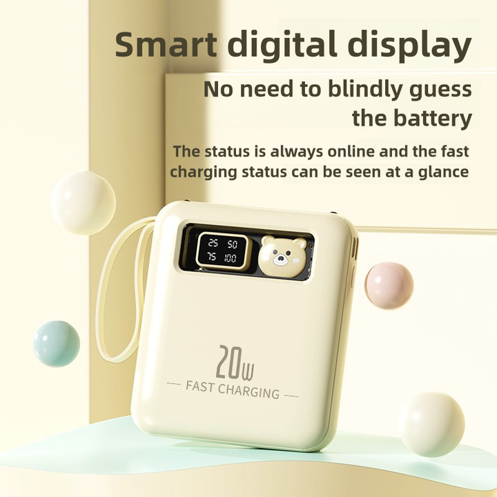 باور بانك صغير محمول عالي السعة . Ah Portable Mini High Capacity Power