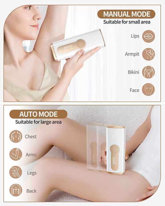Hair Remover for Face and Body - Permanent Laser Hair Removal Device