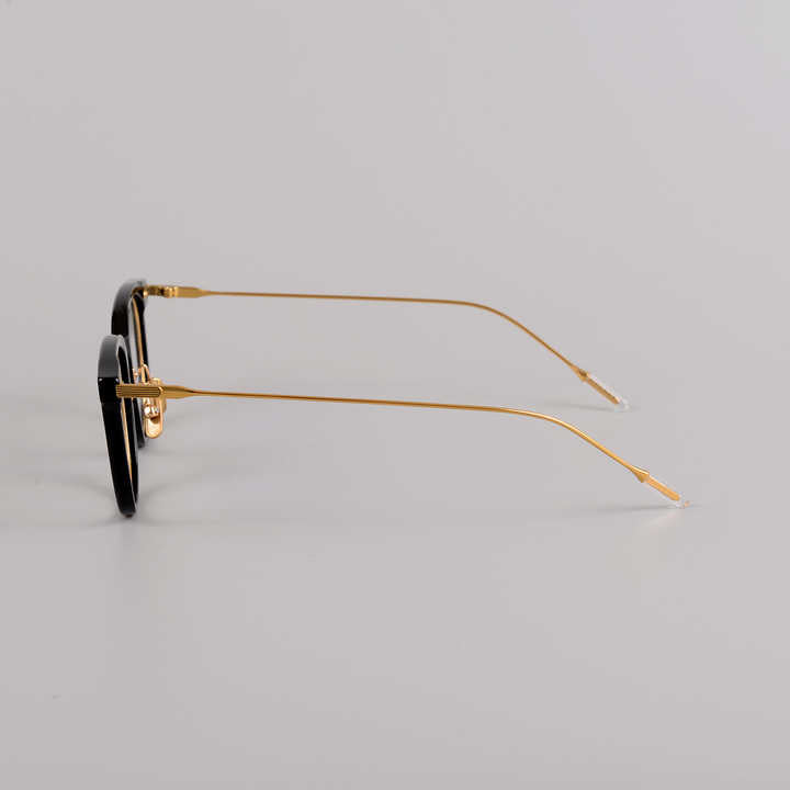 Handmade titanium eyeglass frame