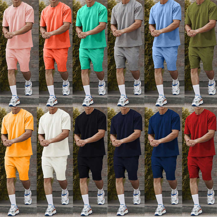 Men's clothing sets, shirt and shorts, suit