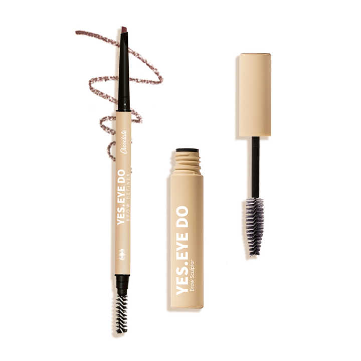 Beige eyebrow tint gel