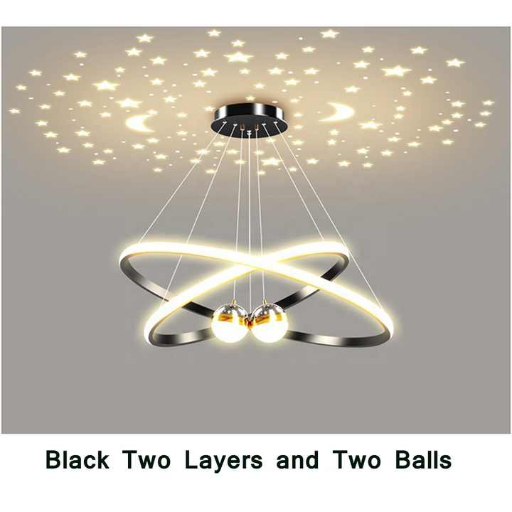 نجفة بإضواء نجوم فاخرة