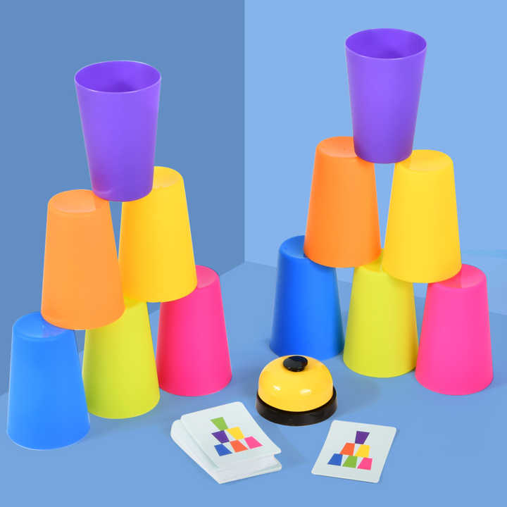 Entertainment games: Cup Stacking Challenge game