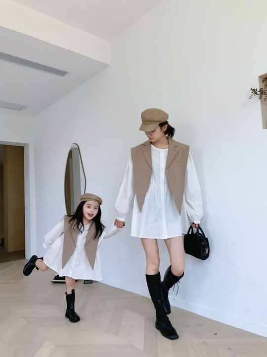 Family Matching Autumn Clothes, Family Matching Autumn Clothes for Baby Girls Korean Style Formal Blouse