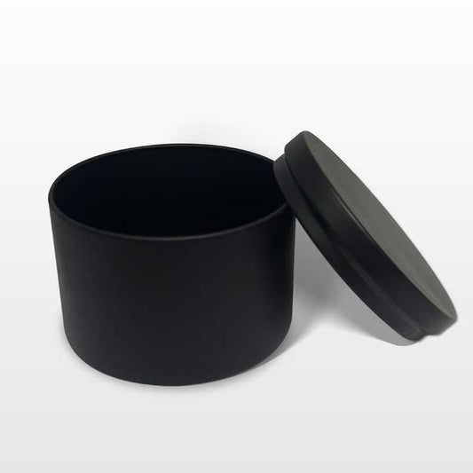 Black and White Metal Scented Candle