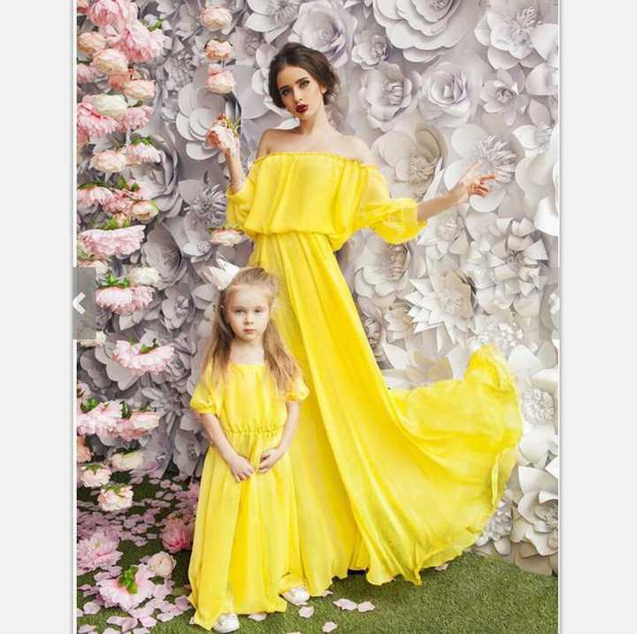 2019 Mom and Daughter Matching Dresses Mother Daughter Clothes Matching Family Outfits Christmas Party