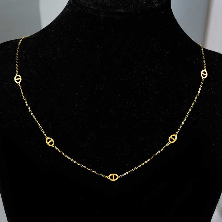 gold necklace