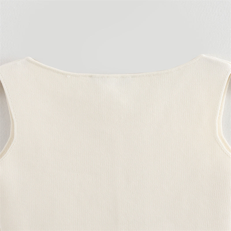 Knitted sweater with gold buttons