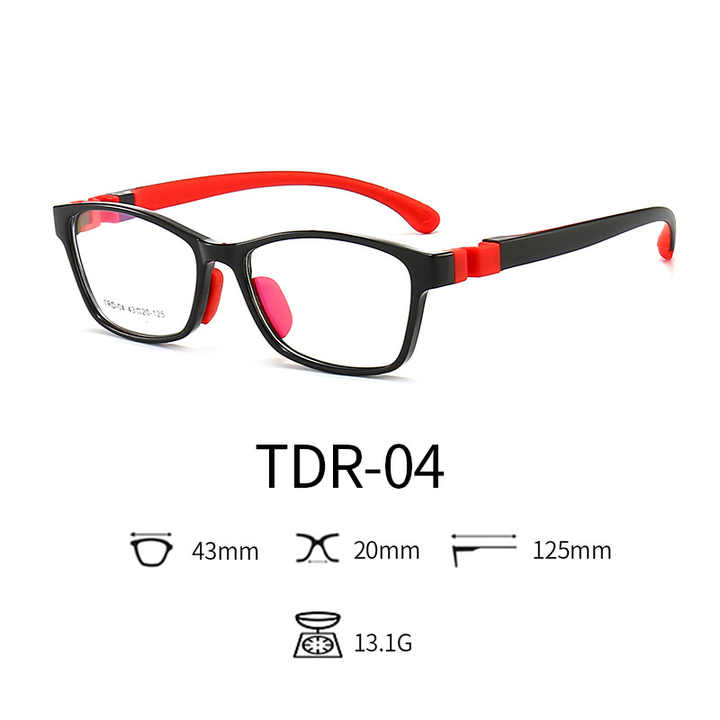 Anti-blue silicone frame children's glasses