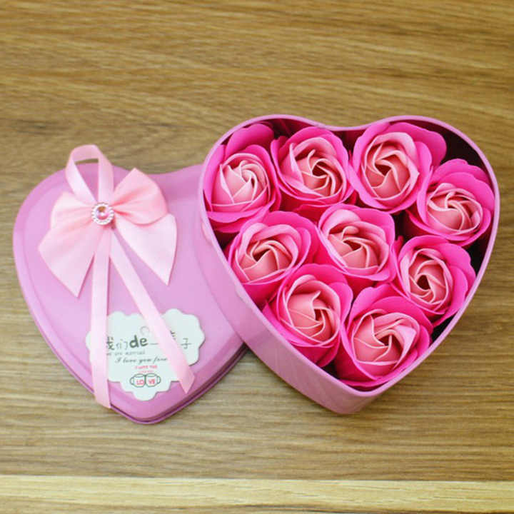 Box Scented Bath Rose Gifts - Beautiful Flower Box