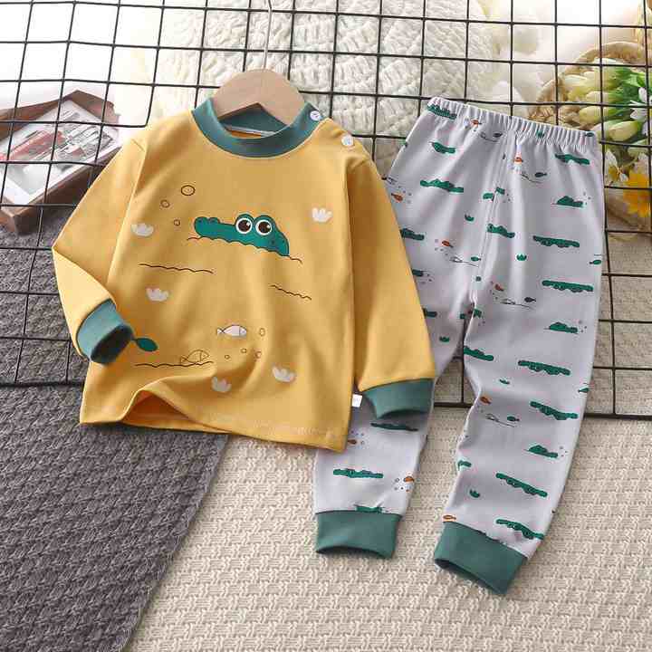 Cotton baby pajama set