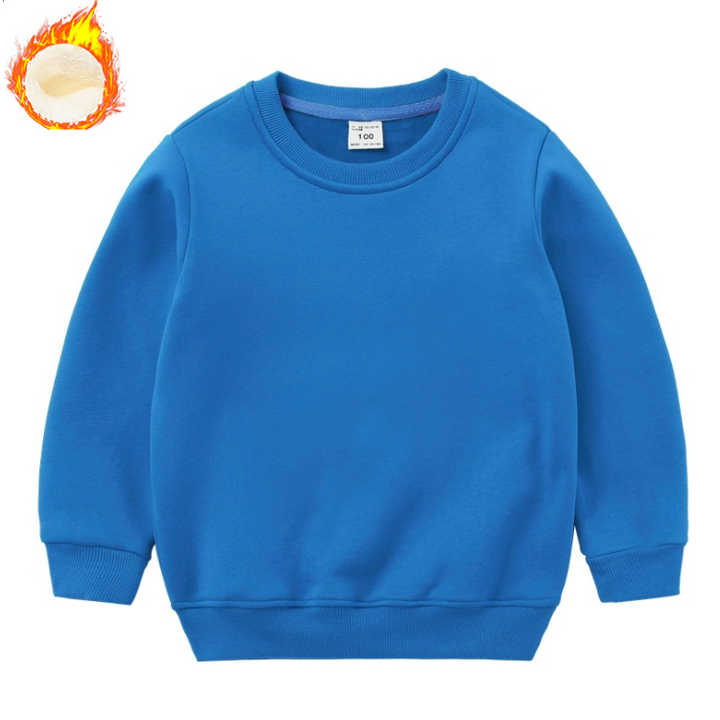 Boys' Solid Fleece Sweatshirt, 100% Cotton,