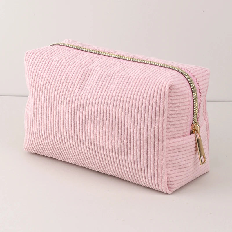Large-Capacity Corduroy Pencil Bag