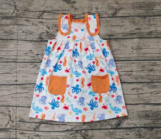 Kids Girls Dresses Toddler Summer Clothing GSD1961 بدون حد أدنى للطلب المسبق ملابس أطفال
