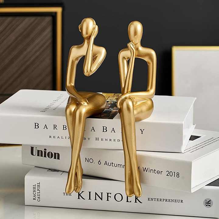 Modern Resin Statues, 3 Pieces Modern Resin Statues for